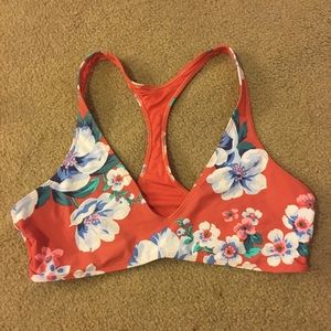 Aerie floral bikini top